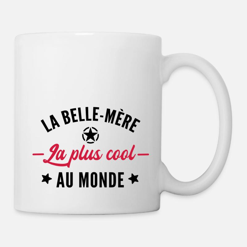 humour belle-mère - Mug blanc - blanc