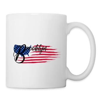 Brooklyn - Tasse - Weiß - Rechts