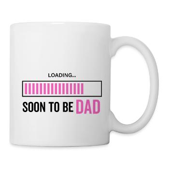 Bald Papa sein - Tasse - Weiß - Rechts
