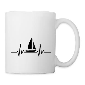 Voile Voilier Sport - Mug blanc - blanc - Droite