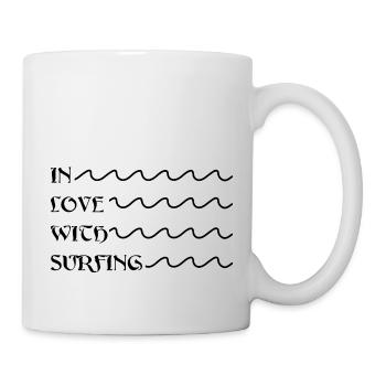 Motif de surf pour le passe-temps de surf - Mug blanc - blanc - Droite