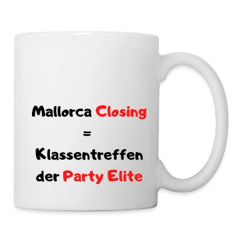 Mallorca Closing - Party Time auf Malle! - Tasse - Weiß - Rechts