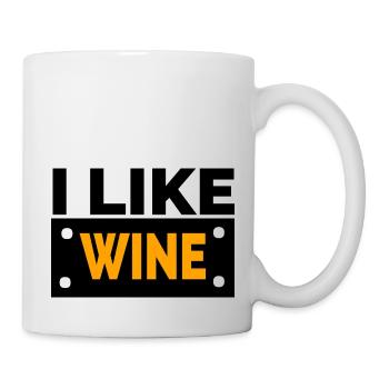 Wein - Tasse - Weiß - Rechts