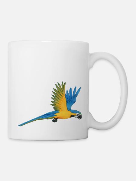 Ara Papagei - Tasse - Weiß