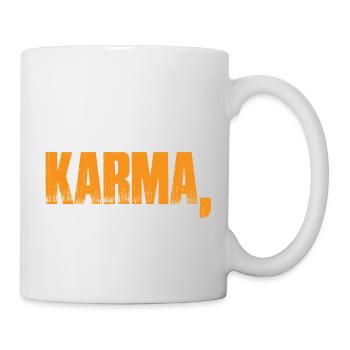 Karma, on vous sert ce que vous méritez 4 - Mug blanc - blanc - Droite