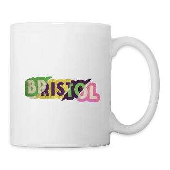 Bristol England UK City Font Punk Retro - Mug - white - Right