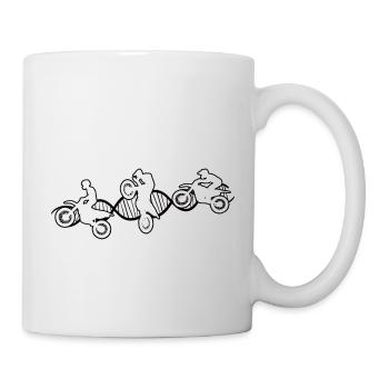 Motorcross Gift Moto Cyclomoteur Motocycliste - Mug blanc - blanc - Droite