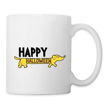 Drôle de t-shirt teckel Happy Halloween - Mug blanc - blanc - Droite