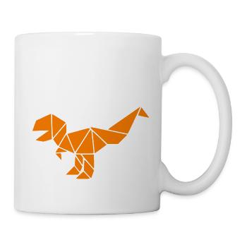 Origami Dino - Mug blanc - blanc - Droite