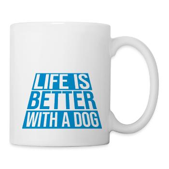 better with a dog - Mug - white - Right