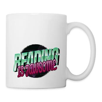 movies geek gift book dragon green love - Tasse - Weiß - Rechts