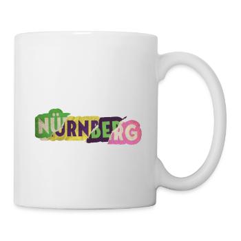 Nuremberg Allemagne City Font Punk Rétro - Mug blanc - blanc - Droite