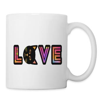 Love & LOVE Chat, Chat, Ami chat, Chat - Mug blanc - blanc - Droite