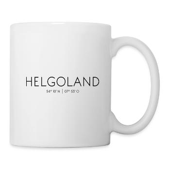 Helgoland, Schleswig-Holstein/Deutschland, Nordsee - Tasse - Weiß - Rechts