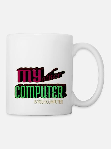 present hacking coding hacking computer - Tasse - Weiß