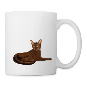 Chat abyssin - Mug blanc - blanc - Droite