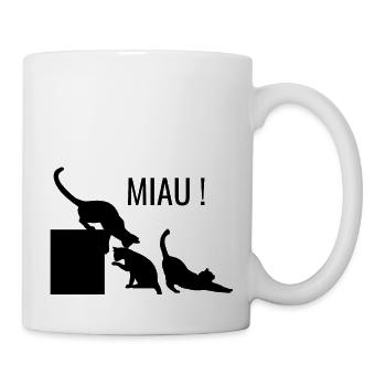 Katze - Tasse - Weiß - Rechts