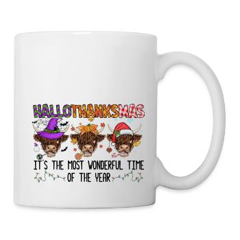 Happy Hallothanksmas - Mug blanc - blanc - Droite
