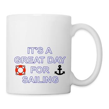 Voile - Mug blanc - blanc - Droite