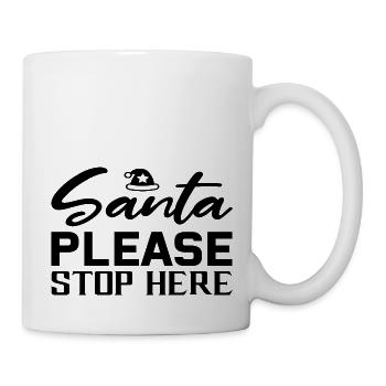 Santa please Stop here - Mug - white - Right