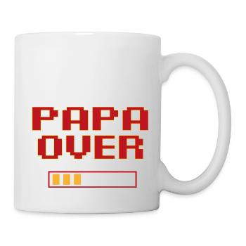 Papa over papa game over - Mug blanc - blanc - Droite