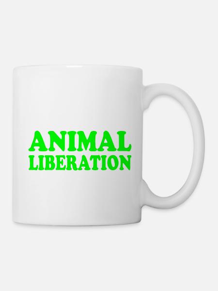 Animal liberation - Tasse - Weiß