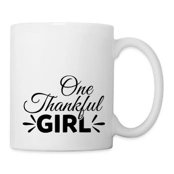 One thankful Girl - Tasse - Weiß - Rechts