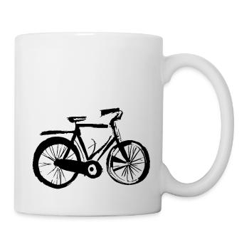 Fahrrad Gekritzel Fahrräder Radfahren Vektor 5 - Tasse - Weiß - Rechts