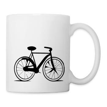 Fahrrad Gekritzel Fahrräder Radfahren Vektor 4 - Tasse - Weiß - Rechts