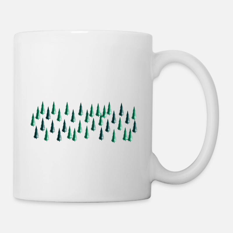 Panorama arboré - Mug blanc - blanc