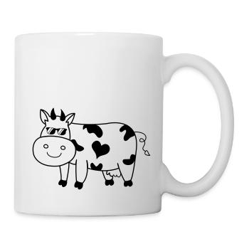 Vache fraîche - Mug blanc - blanc - Droite