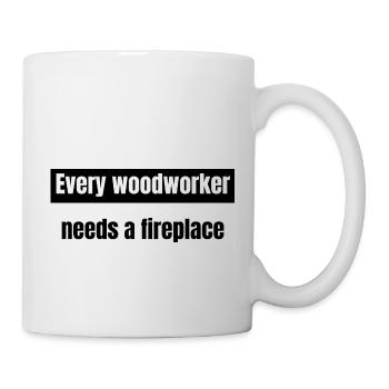 carpentry the carpenters wood statement - Tasse - Weiß - Rechts