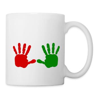 Iran - Main rouge - main de sang - BLOODY HAND - Mug blanc - blanc - Droite