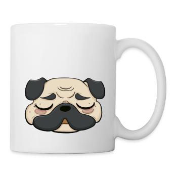 Sleeping Pug Dog Funny Dog Owners - Mug - white - Right