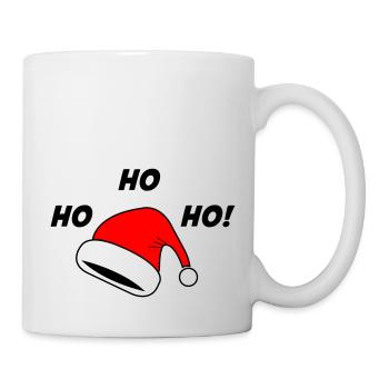 Chapeau de Noël ho ho ho - Mug blanc - blanc - Droite