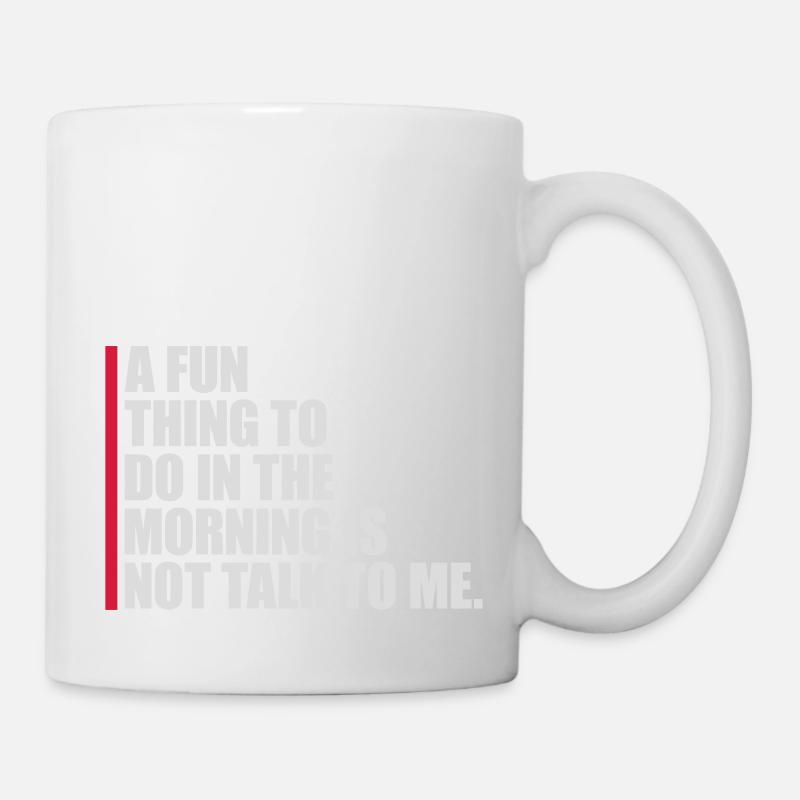ne me parle pas - Mug blanc - blanc