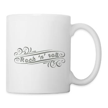 Rock'n'roll guitare musicale rockabilly - Mug blanc - blanc - Droite
