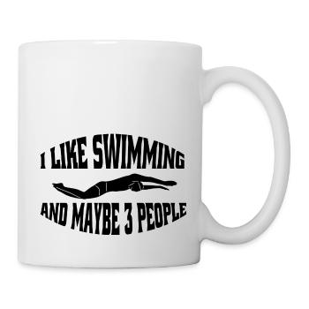 Nageur Club de natation Femme Nageuses Natation - Mug blanc - blanc - Droite