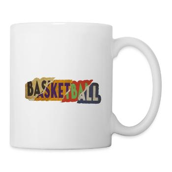 Basketball Sports Police Vintage Rétro Coloré - Mug blanc - blanc - Droite