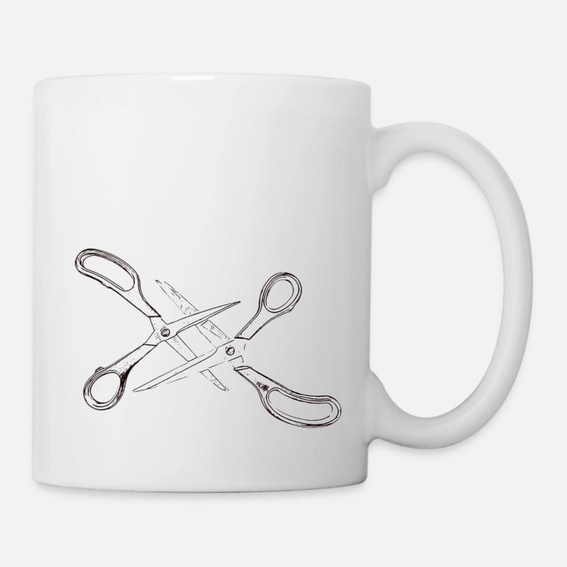 Two scissors - Mug - white