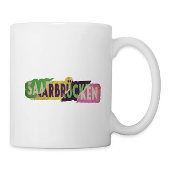 Saarbrücken Germany City Font Punk Retro - Mug - white - Right