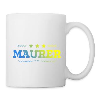 Maurer Beruf - Tasse - Weiß - Rechts