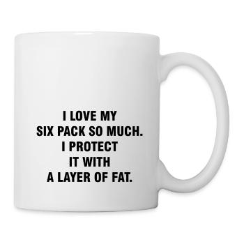 LAYER OF FAT - Mug - white - Right
