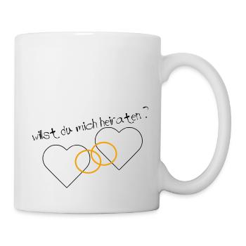 Heiratsantrag - Tasse - Weiß - Rechts