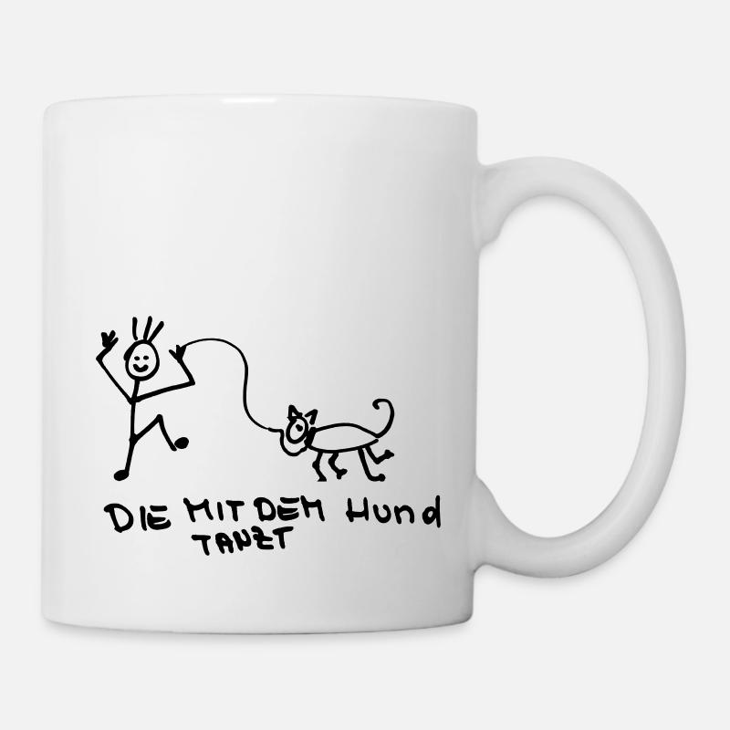 die mit dem Hund tanzt - Tasse - Weiß