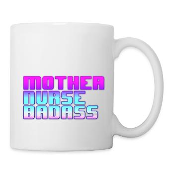 Mère infirmière Badass - Mug blanc - blanc - Droite
