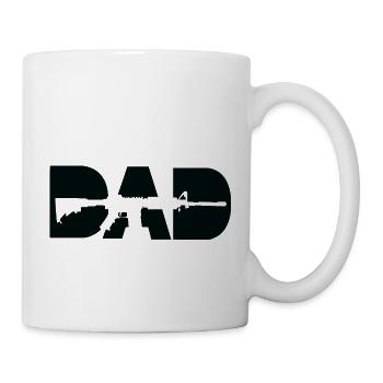 Dad Gun - Tasse - Weiß - Rechts