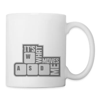c’est ce qui m’émeut - Mug blanc - blanc - Droite