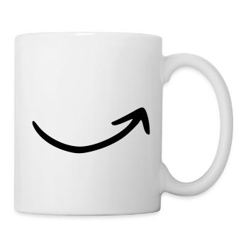 Arrow drawing sketch black - Mug - white - Right