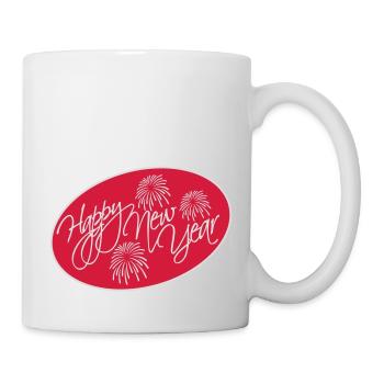 happy new year quote - Mug - white - Right